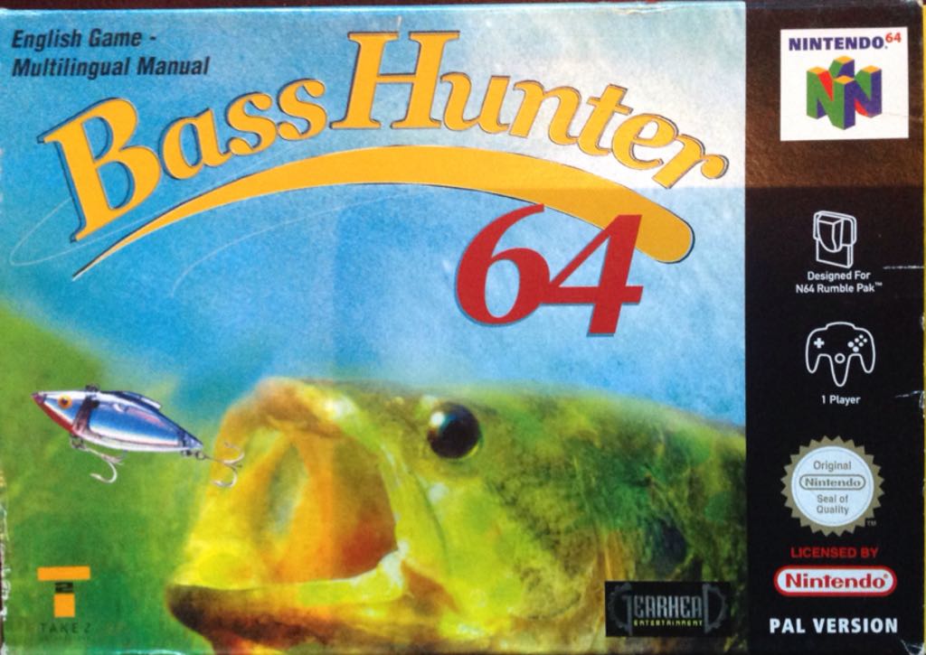 Bass Hunter 64 - Nintendo 64 (N64) (Nindendo) video game collectible [Barcode 5026555210034] - Main Image 1