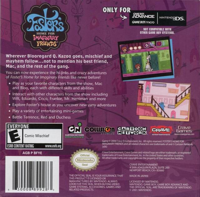 Fosters Home For Imaginary Friends - Nintendo Game Boy Advance (GBA) (Crave - 1) video game collectible [Barcode 650008899283] - Main Image 2