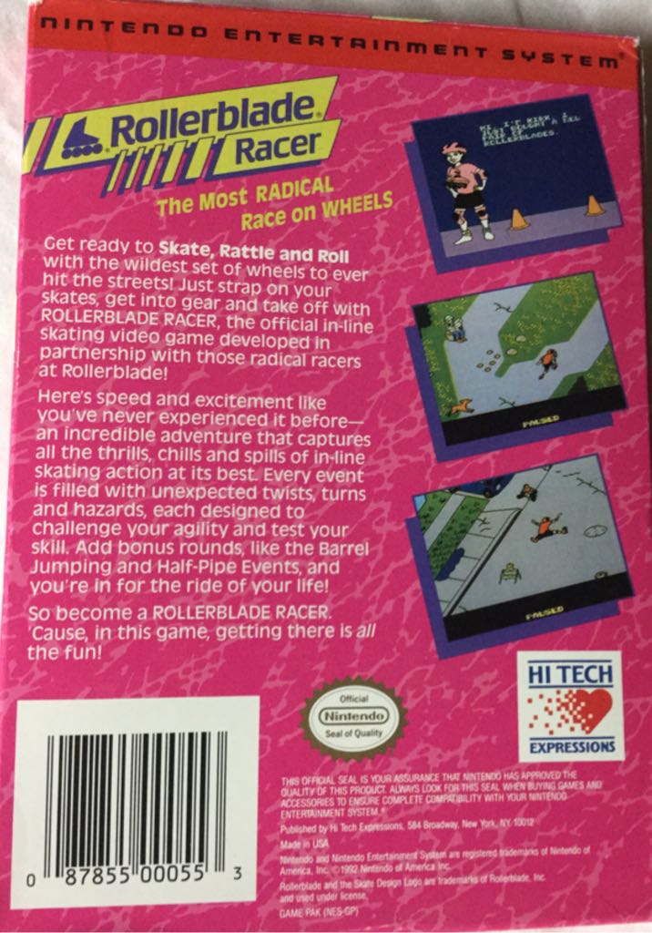 Rollerblade Racer - Nintendo Entertainment System (NES) video game collectible - Main Image 2