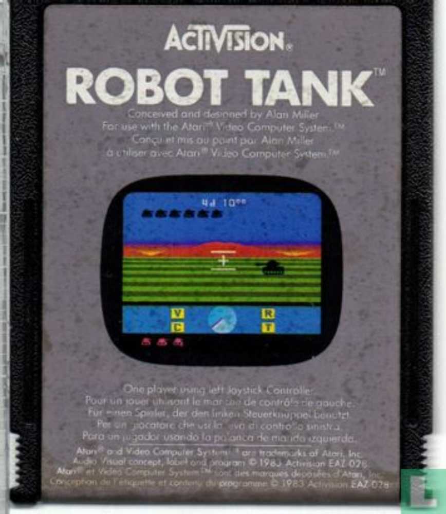 Robot Tank - Atari 2600 (Activision) video game collectible - Main Image 3