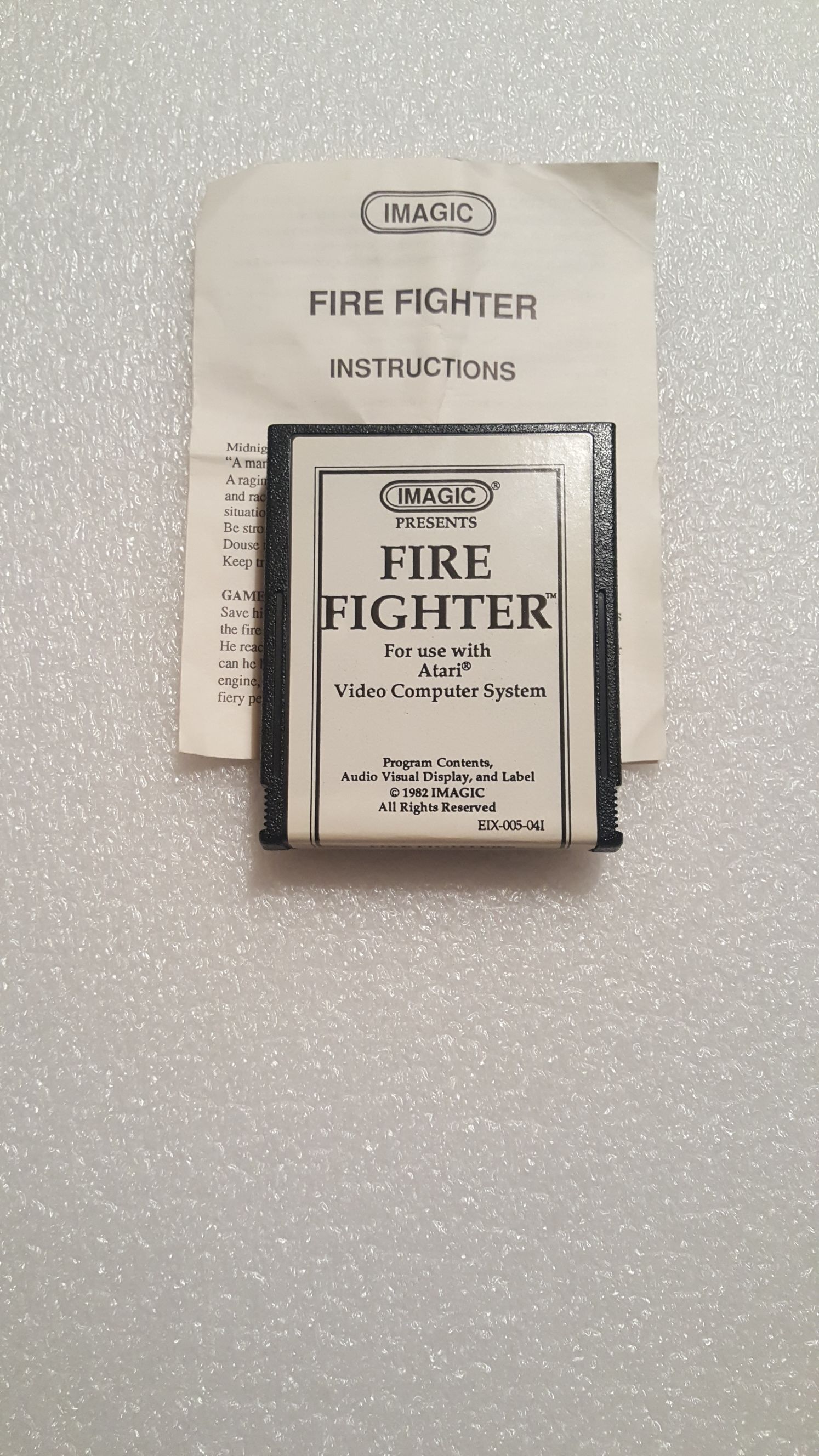 Fire Fighter - Atari 2600 (Imagic) video game collectible - Main Image 2