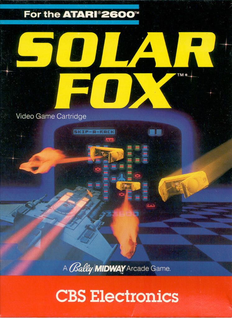 Solar Fox - Atari 2600 video game collectible - Main Image 1