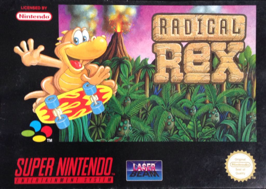 Radical Rex - Nintendo Super Nintendo Entertainment System (SNES) (Activision - 1-2) video game collectible [Barcode 8311273020063] - Main Image 1