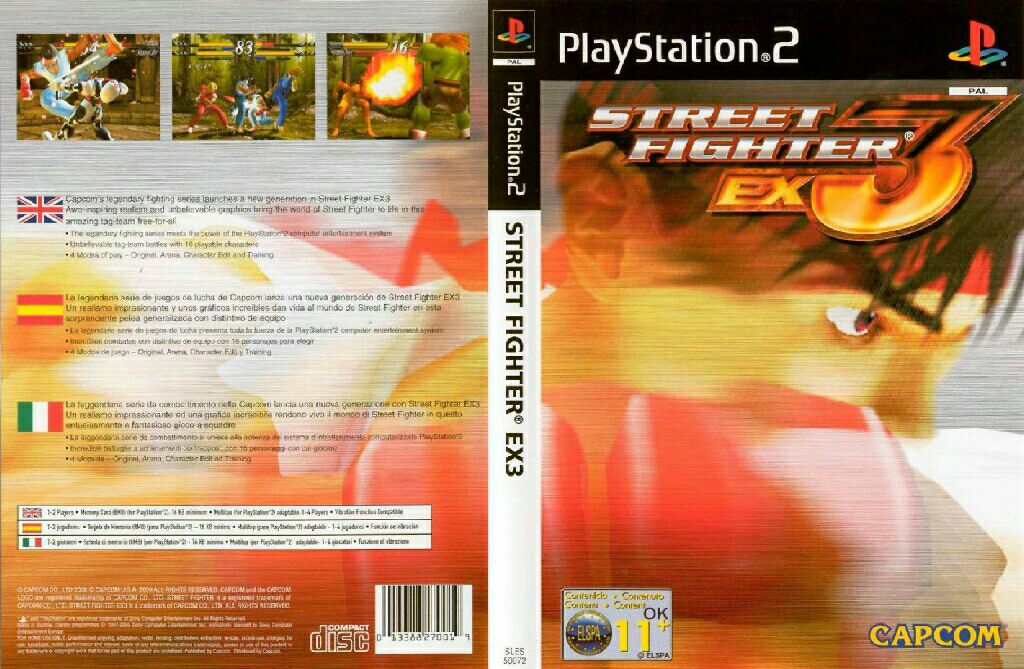 Street Fighter EX3 - Sony PlayStation 2 (PS2) (Capcom - 2) video game collectible [Barcode 97881292] - Main Image 2