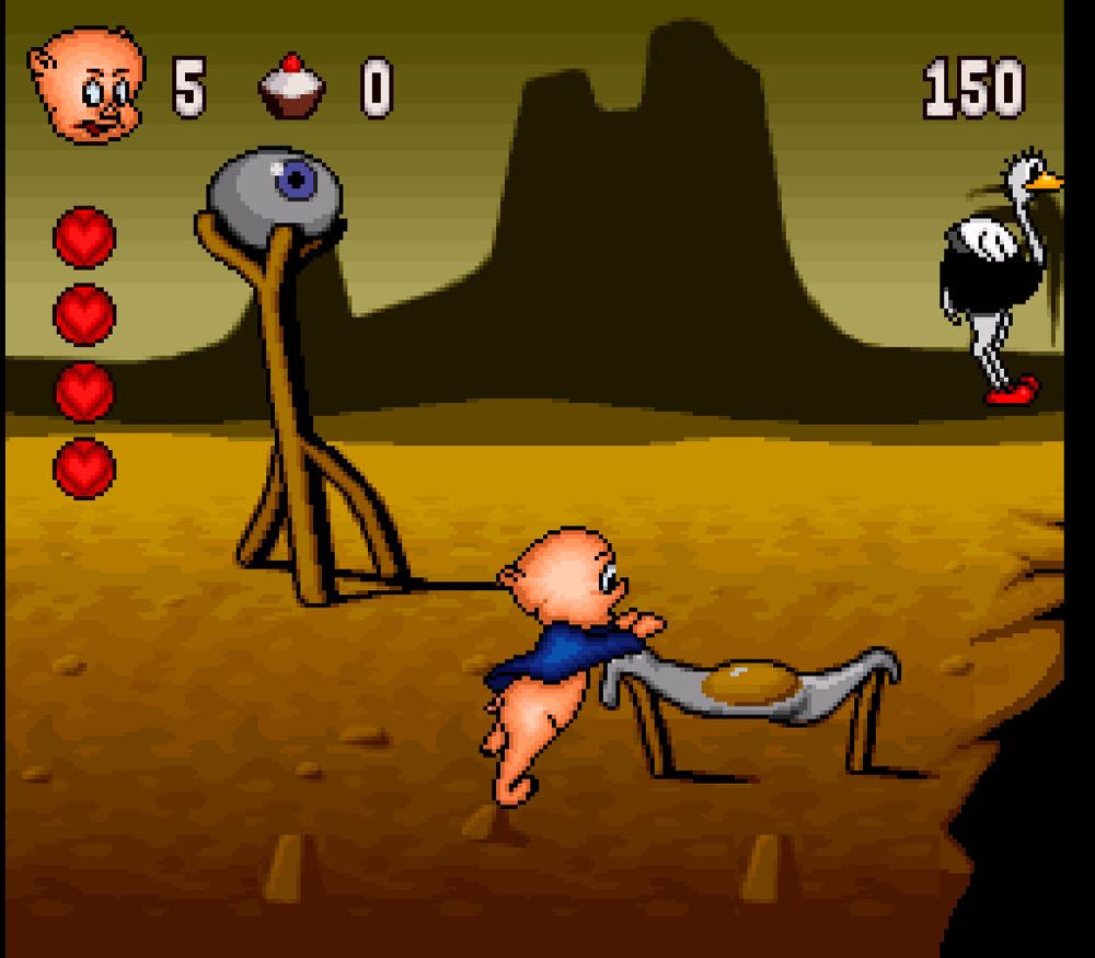 Porky Pig’s Haunted Holiday - Nintendo Super Nintendo Entertainment System (SNES) (SunSoft - 1) video game collectible - Main Image 3