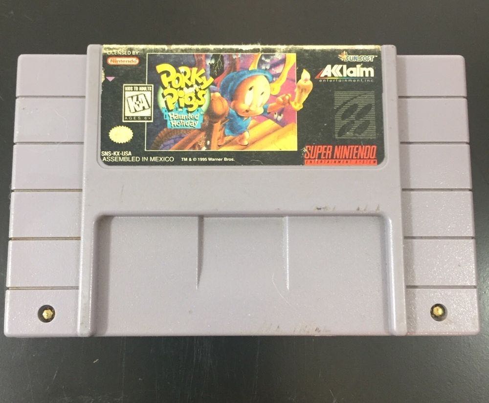 Porky Pig’s Haunted Holiday - Nintendo Super Nintendo Entertainment System (SNES) (SunSoft - 1) video game collectible - Main Image 4
