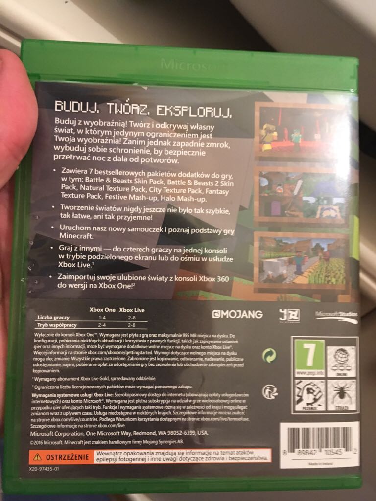 Minecraft - Microsoft Xbox One video game collectible [Barcode 889842105452] - Main Image 2