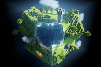 Minecraft - Microsoft Xbox 360 (Majong - 1) video game collectible - Main Image 2