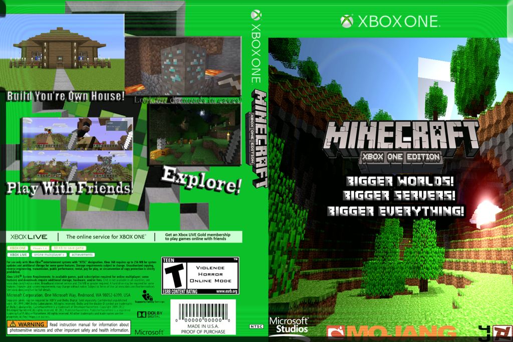 Minecraft - Microsoft Xbox One (1-16) video game collectible - Main Image 2