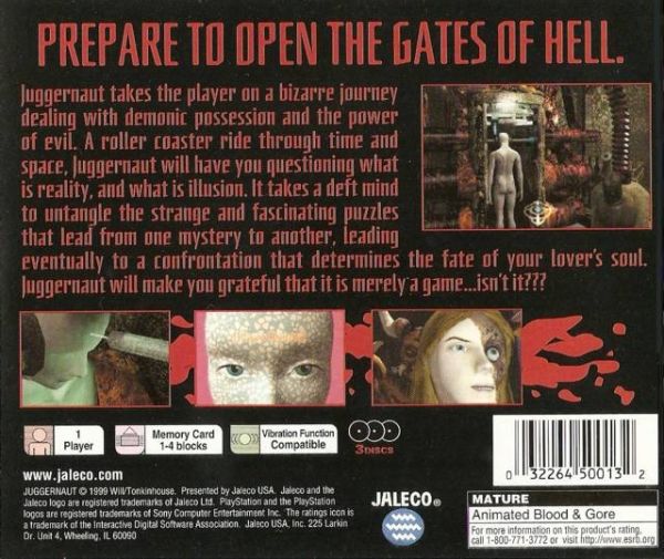 Juggernaut - Sony PlayStation (Jaleco - 1) video game collectible [Barcode 032264500132] - Main Image 2