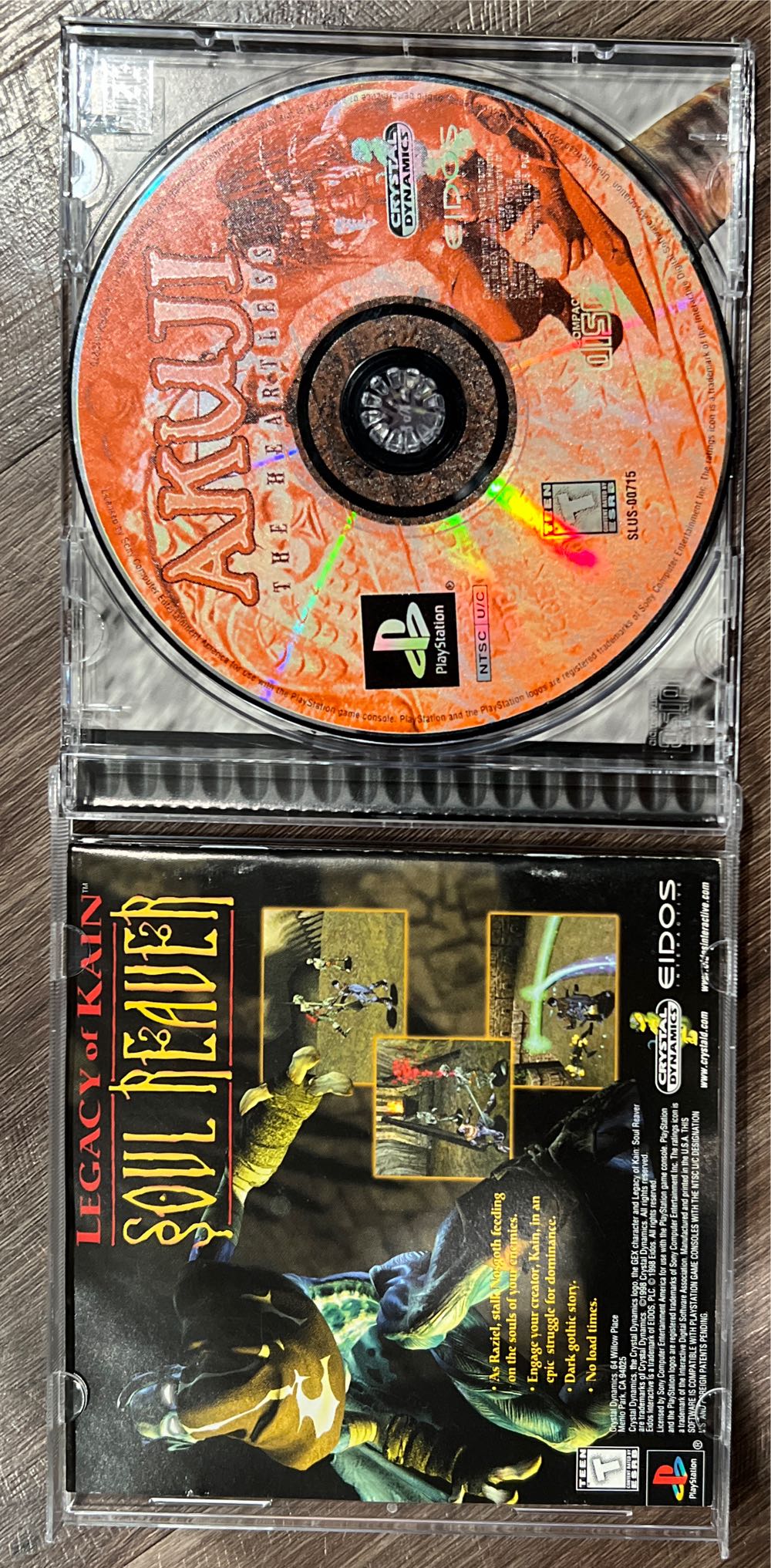 Akuji the Heartless - Sony PlayStation (Eidos Interactive - 1) video game collectible [Barcode 788687302630] - Main Image 3