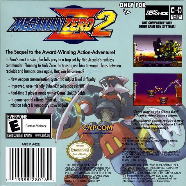 Megaman Zero 2 - Nintendo Game Boy Advance (GBA) (Capcom - 1) video game collectible - Main Image 2