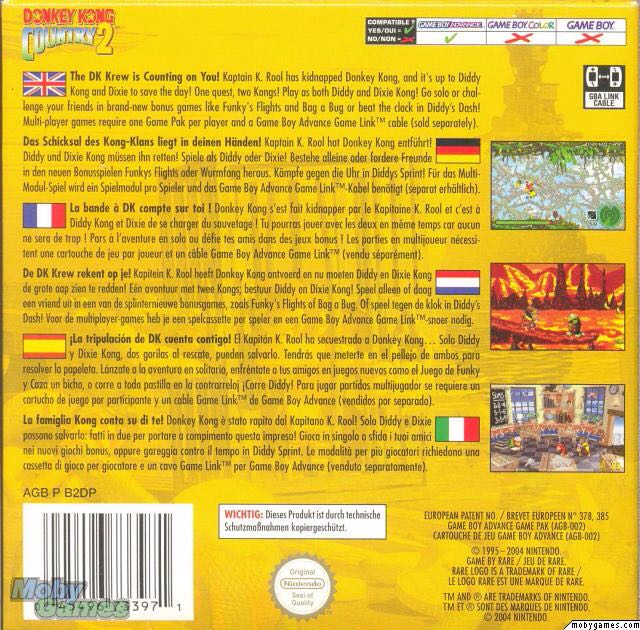 Donkey Kong Country 2 - Nintendo Game Boy Advance (GBA) (Nintendo - 1) video game collectible - Main Image 2