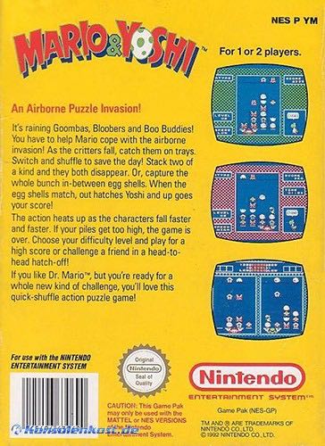 Mario & Yoshi - Nintendo Entertainment System (NES) video game collectible - Main Image 2