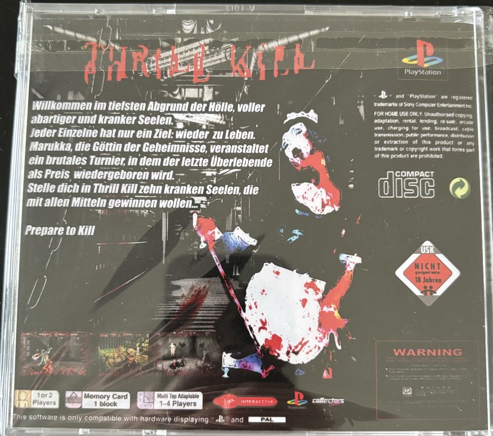 Thrill Kill - Sony PlayStation (PlayStation Collectors Club) video game collectible - Main Image 2