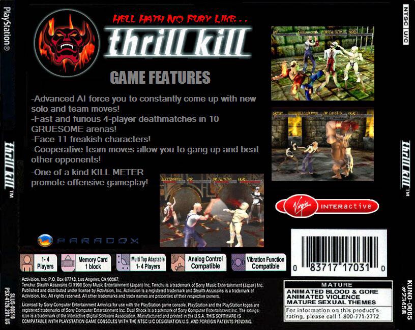 Thrill Kill - Sony PlayStation video game collectible - Main Image 2