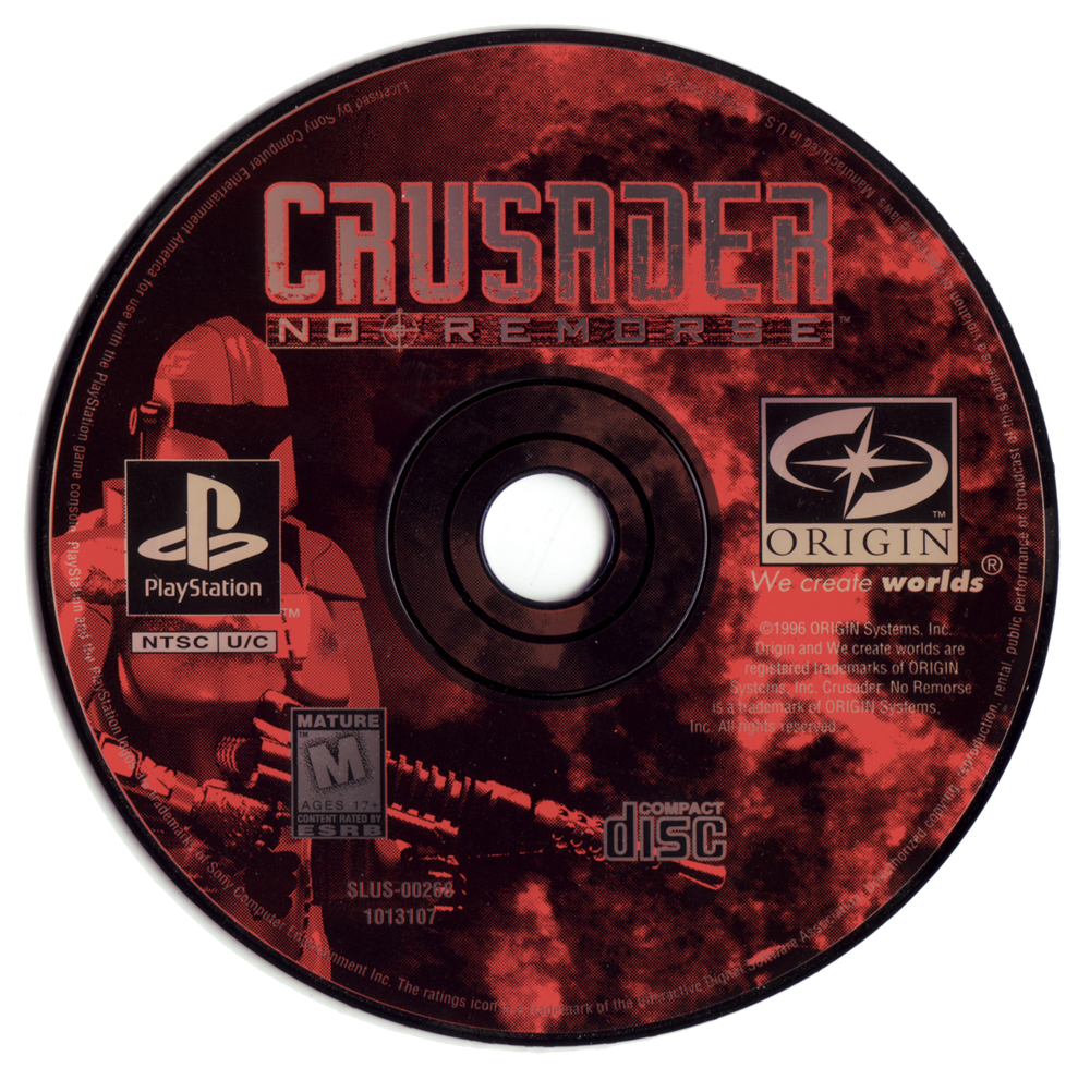 Crusader: No Remorse - Sony PlayStation (Electronics Arts - 1) video game collectible [Barcode 014633101317] - Main Image 3