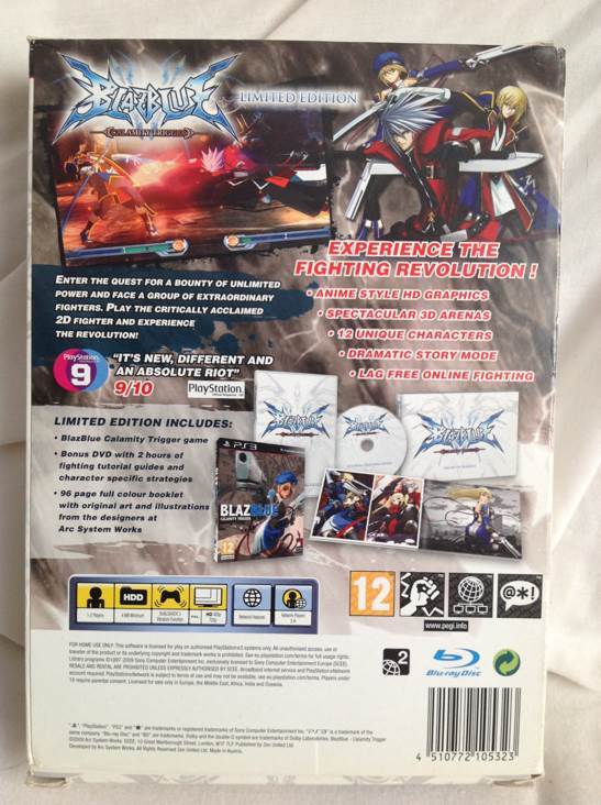 Blazblue Calamity Trigger (Limited Edition) - Sony PlayStation 3 (PS3) (Pqube - 2) video game collectible [Barcode 4510772105323] - Main Image 2