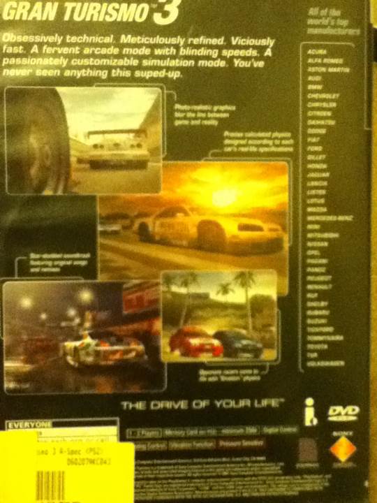 Grand Turismo 3 - Sony PlayStation 2 (PS2) video game collectible - Main Image 2
