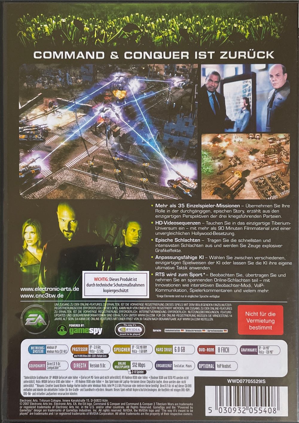 Command & Conquer 3: Tiberium Wars - PC video game collectible [Barcode 5030932055408] - Main Image 2