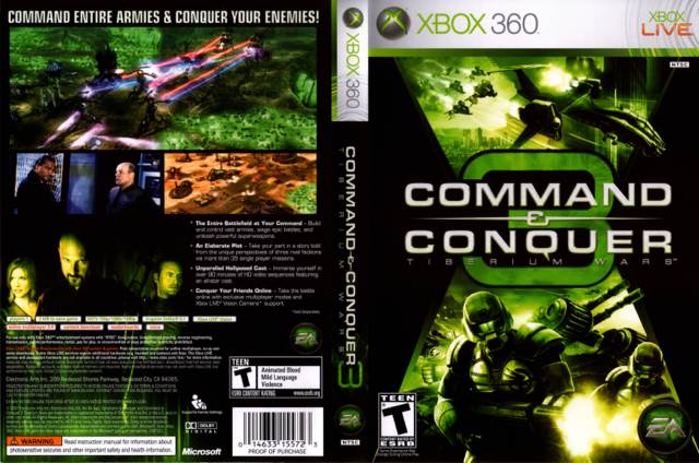 Command and Conquer 3: Tiberium Wars - Microsoft Xbox 360 (Electronic Arts/EA Games - 1) video game collectible [Barcode 5035224056712] - Main Image 2