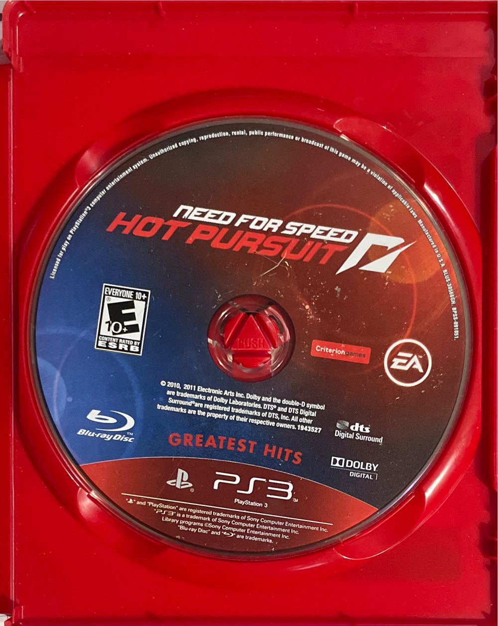 Need for Speed: Hot Pursuit - Sony PlayStation 3 (PS3) (Electronic Arts - 1) video game collectible [Barcode 014633194357] - Main Image 3