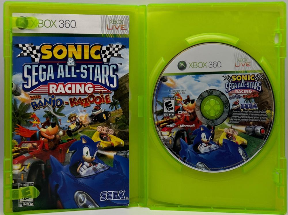 Sonic & Sega All-Stars Racing with Banjo-Kazooie - Microsoft Xbox 360 (Sega - 4) video game collectible [Barcode 010086680409] - Main Image 4