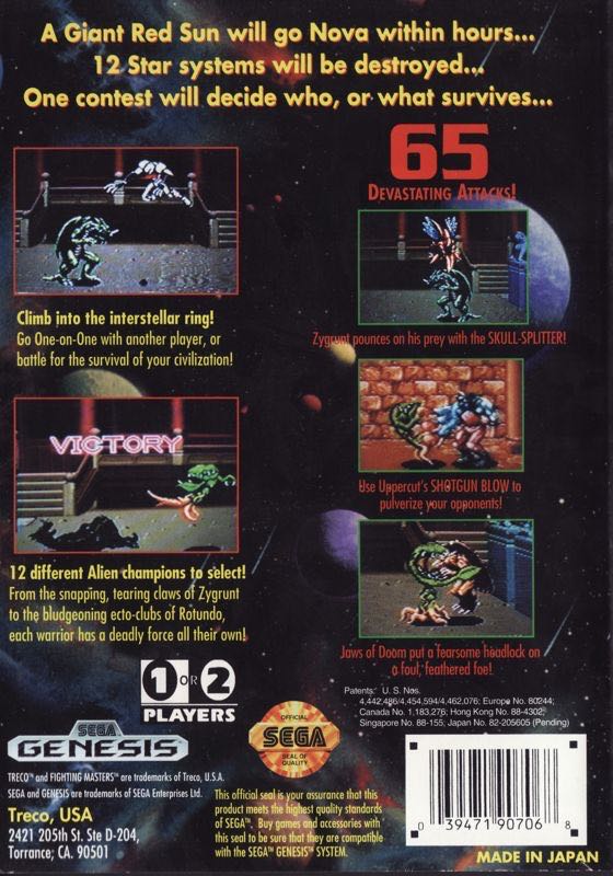 Fighting Masters - Sega Genesis (Mega Drive) (Treco - 1-2) video game collectible [Barcode 039471907068] - Main Image 2