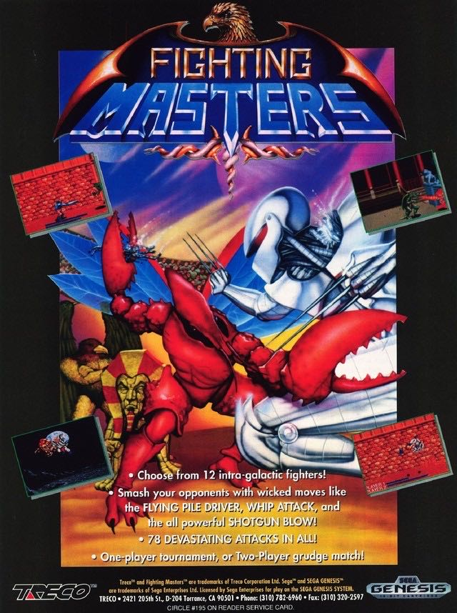 Fighting Masters - Sega Genesis (Mega Drive) (Treco - 1-2) video game collectible [Barcode 039471907068] - Main Image 4