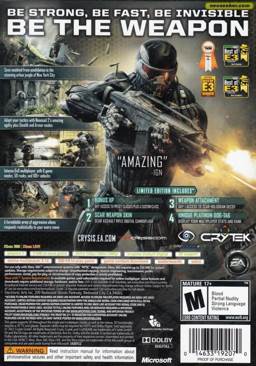 Crysis 2 - Limited Edition - Microsoft Xbox 360 (Electronic Arts/EA Games - 12) video game collectible [Barcode 5030930096519] - Main Image 2