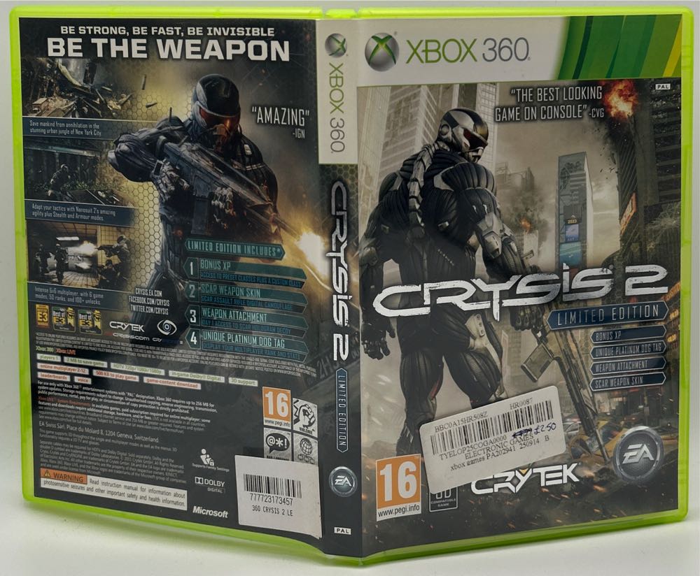 Crysis 2 - Limited Edition - Microsoft Xbox 360 (Electronic Arts/EA Games - 12) video game collectible [Barcode 5030930096519] - Main Image 3