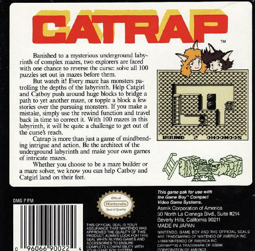 Catrap - Nintendo Game Boy video game collectible - Main Image 2