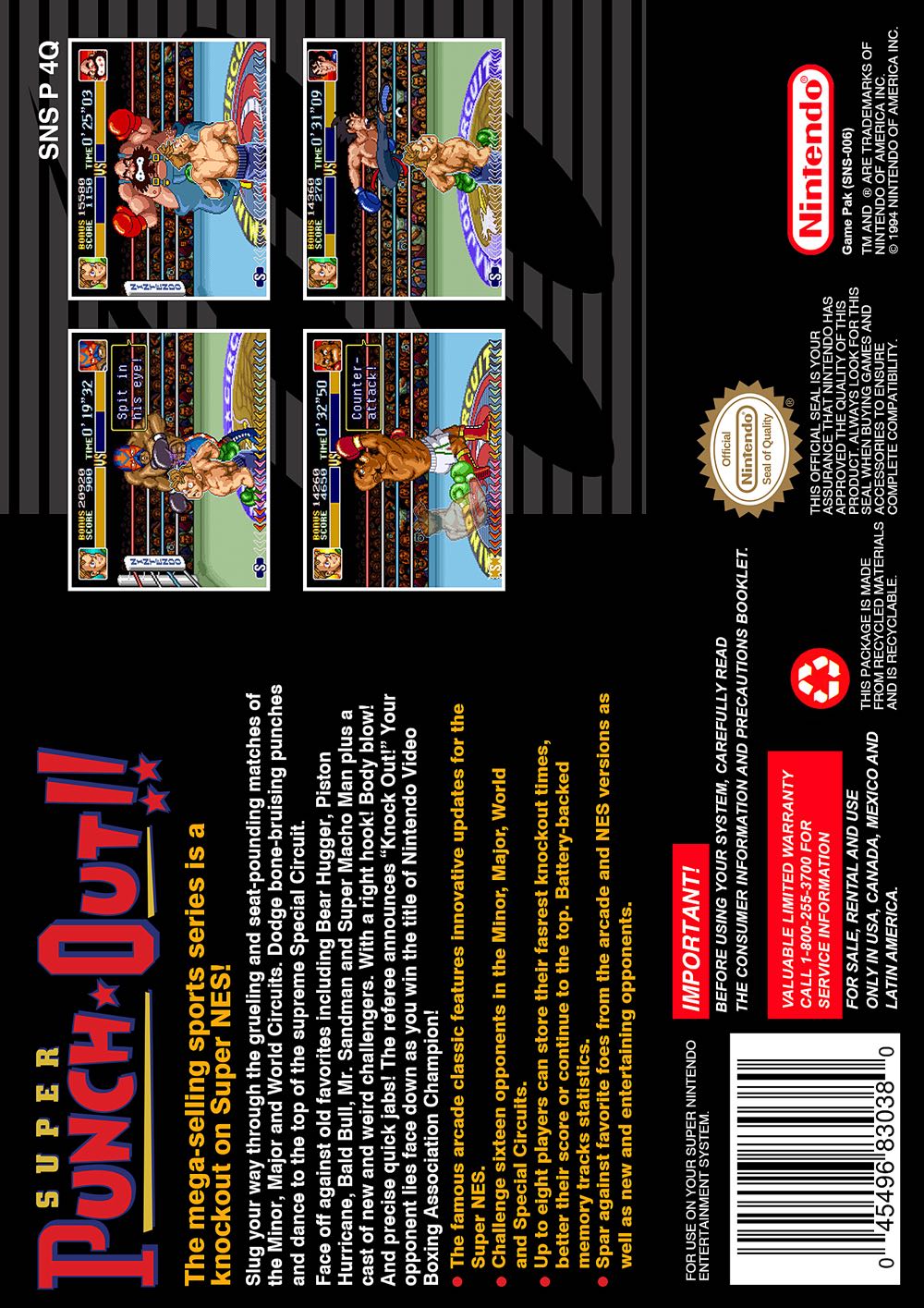 SNES Mini Punch Out, Super - Nintendo Super Nintendo Entertainment System (SNES) video game collectible - Main Image 2