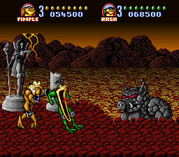 Battletoads in Battlemaniacs - Nintendo Super Nintendo Entertainment System (SNES) (Nintendo - 1 Ã 2 joueurs) video game collectible - Main Image 3