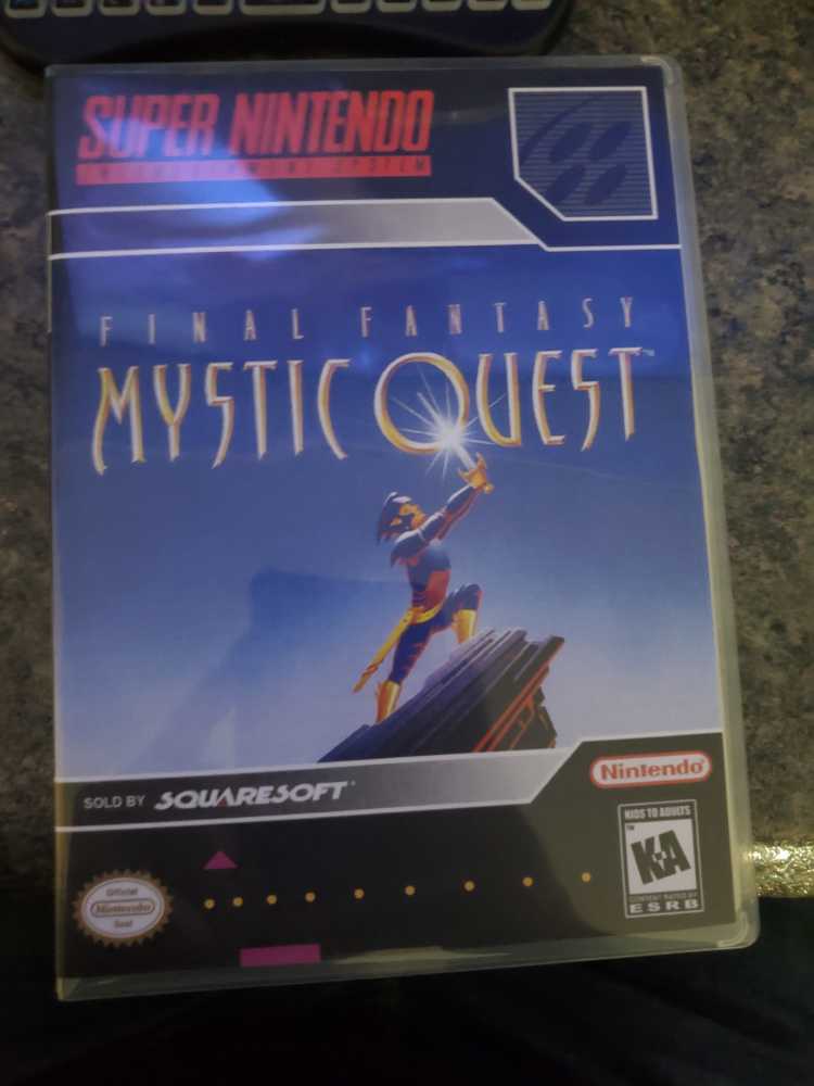 Final Fantasy Mystic Quest - Nintendo Super Nintendo Entertainment System (SNES) video game collectible - Main Image 2