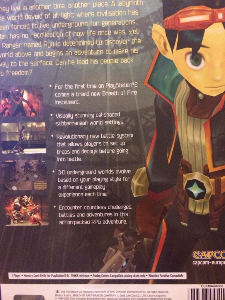 Breath of Fire Dragon Quarter - Sony PlayStation 2 (PS2) (Capcom) video game collectible [Barcode 5055060921012] - Main Image 2
