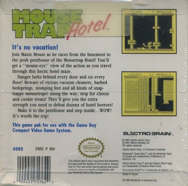 Mouse Trap Hotel - Nintendo Game Boy video game collectible - Main Image 2