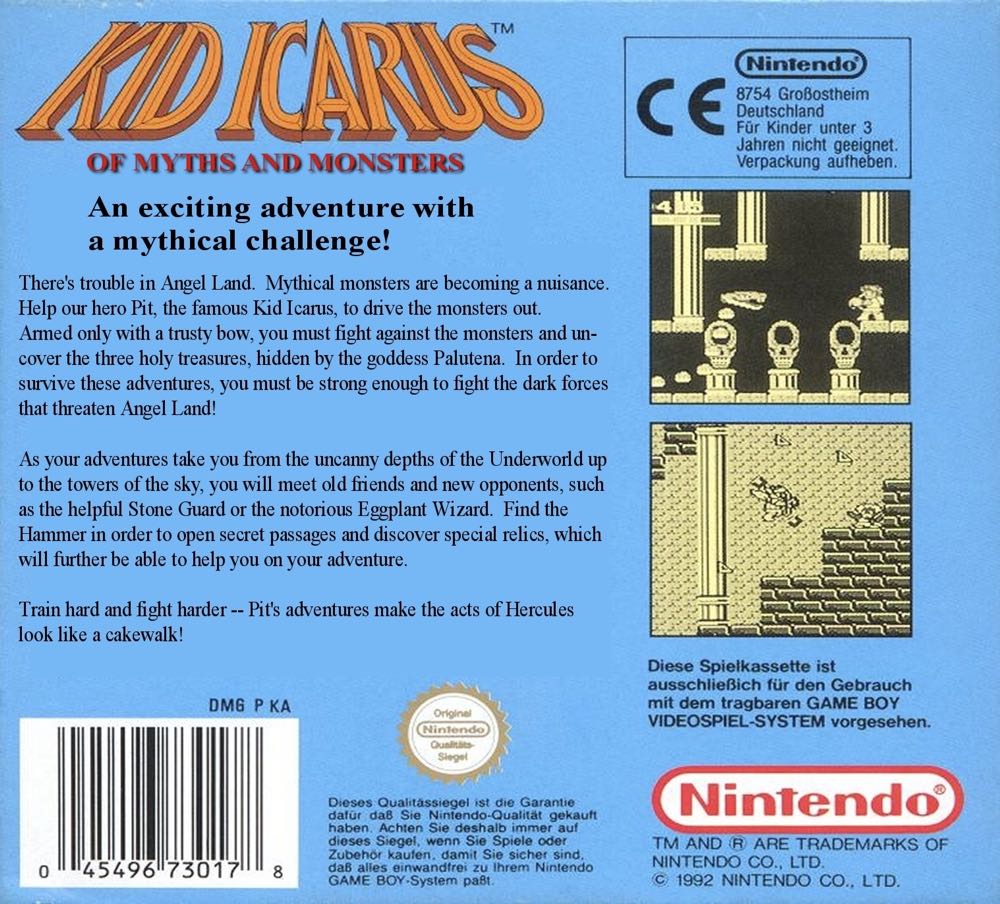 Kid Icarus: Of Myths and Monsters - Nintendo Game Boy (Nintendo - 1 Player) video game collectible - Main Image 2