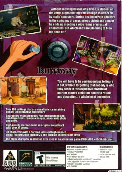 Runaway: A Road Adventure - CD Projekt GOG (Focus Home Entertainment) video game collectible [Barcode 5390102504427] - Main Image 2