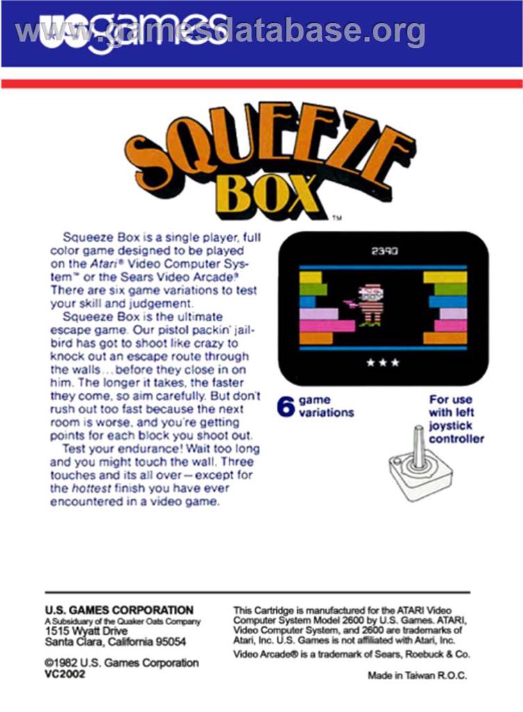 Squeeze Box - Atari 2600 video game collectible - Main Image 2