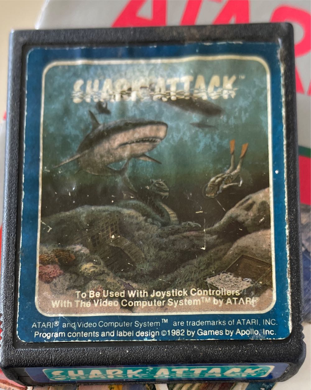 Shark Attack - Atari 2600 (Apollo, Inc.) video game collectible - Main Image 2
