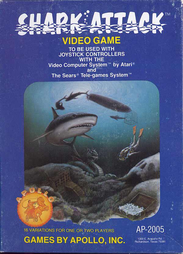 Shark Attack - Atari 2600 (Apollo - 1) video game collectible - Main Image 1