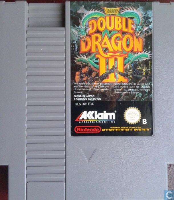Double Dragon 3 The Sacred Stones - Nintendo Entertainment System (NES) video game collectible - Main Image 1