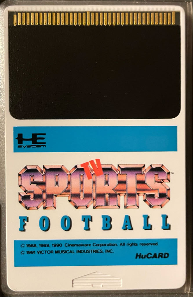 TV Sports Football - PC Engine (PC Engine Hucard) video game collectible [Barcode 4988002214617] - Main Image 2