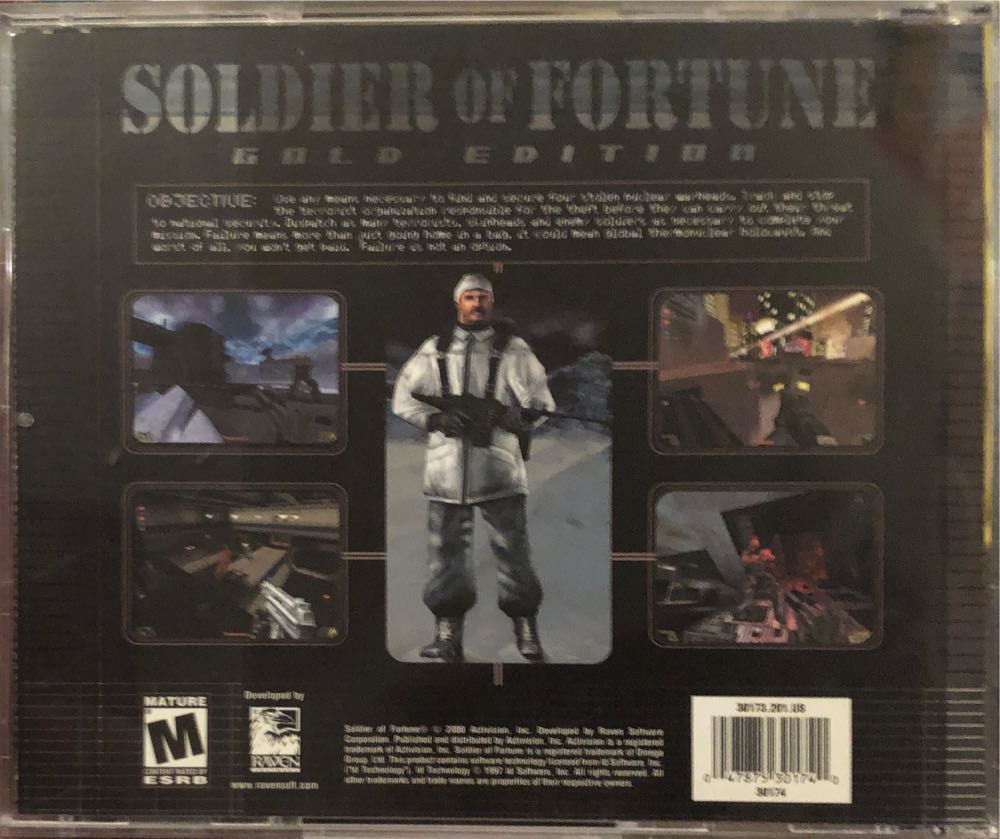 Soldier Of Fortune (Gold Edition) - PC (Raven Software - 25) video game collectible [Barcode 047875301740] - Main Image 2