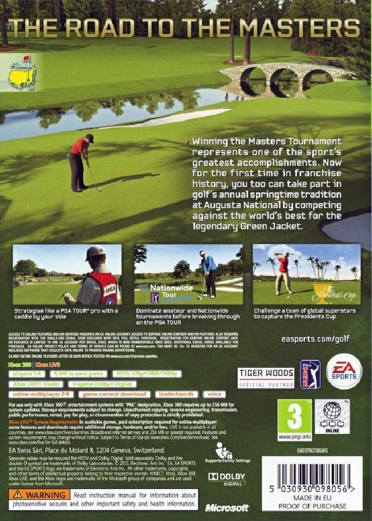 TIGER WOODS PGA TOUR - Nintendo DS (Electronic Arts) video game collectible [Barcode 5030930043292] - Main Image 2