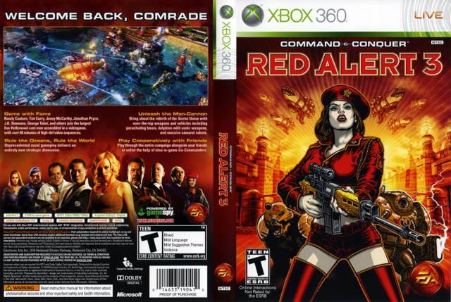 Command & Conquer: Red Alert 3 - Microsoft Xbox 360 (Electronic Arts/EA Games - 1) video game collectible [Barcode 5030941066662] - Main Image 2