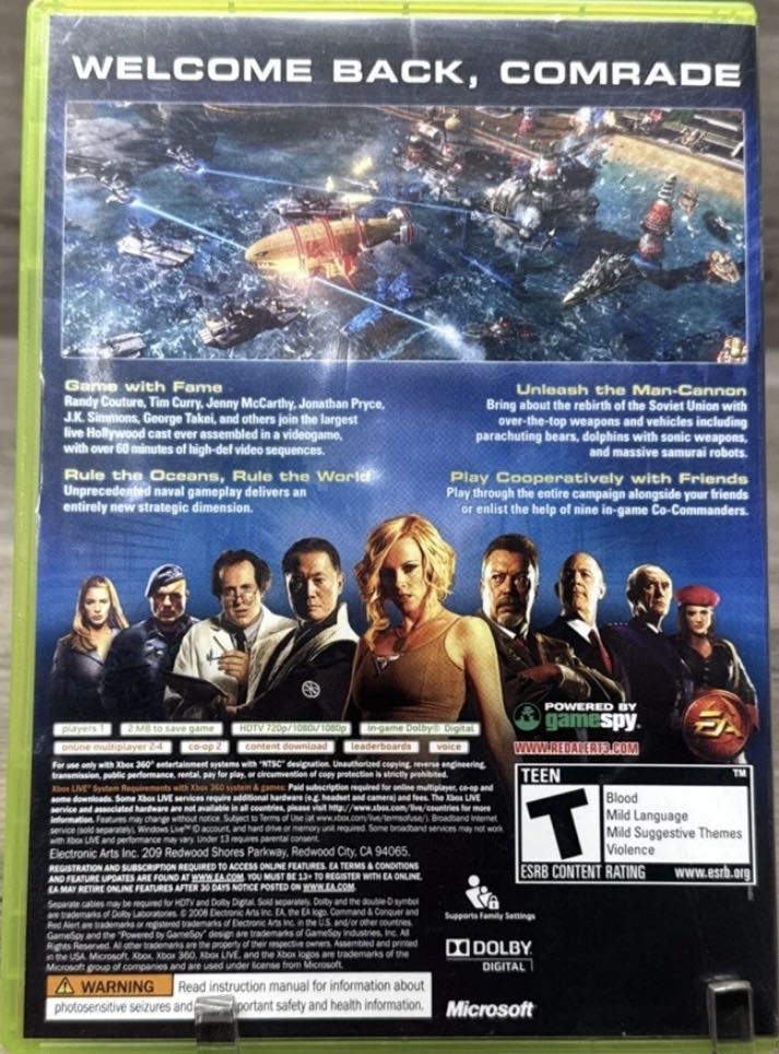 Command & Conquer: Red Alert 3 - Microsoft Xbox 360 (Electronic Arts - 1) video game collectible [Barcode 696055155095] - Main Image 2