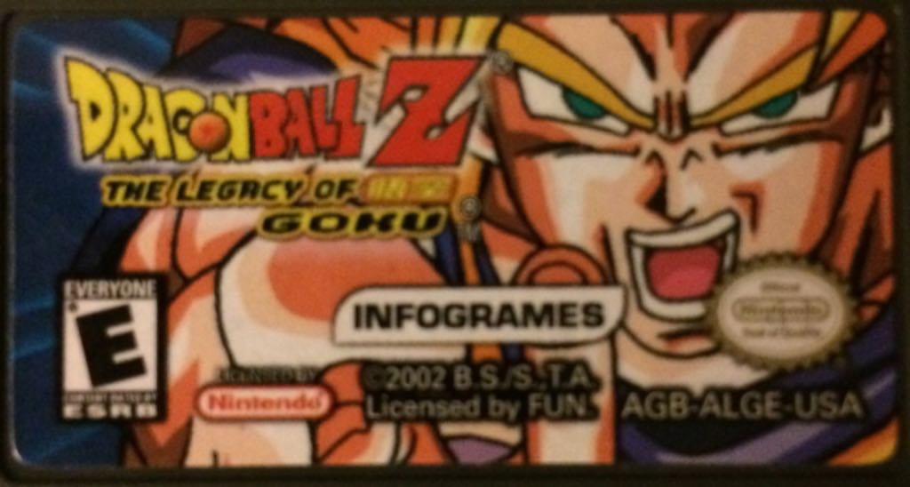 Dragonball Z: The Legacy Of Goku - Nintendo Game Boy Advance (GBA) (Infogrames - 1) video game collectible - Main Image 1