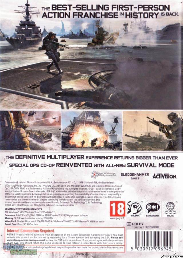 Call Of Duty: Modern Warfare 3 - Microsoft Xbox 360 (Activision - 4) video game collectible [Barcode 5030917096853] - Main Image 2